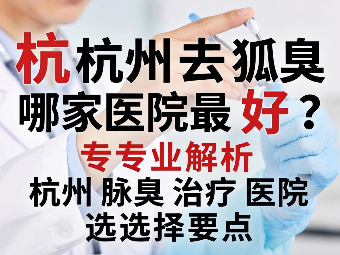 杭州去狐臭哪家医院最好?专业解析杭州腋臭治疗医院选择要点 杭州去狐臭哪家医院最好?专业解析杭州腋臭治疗医院选择要点