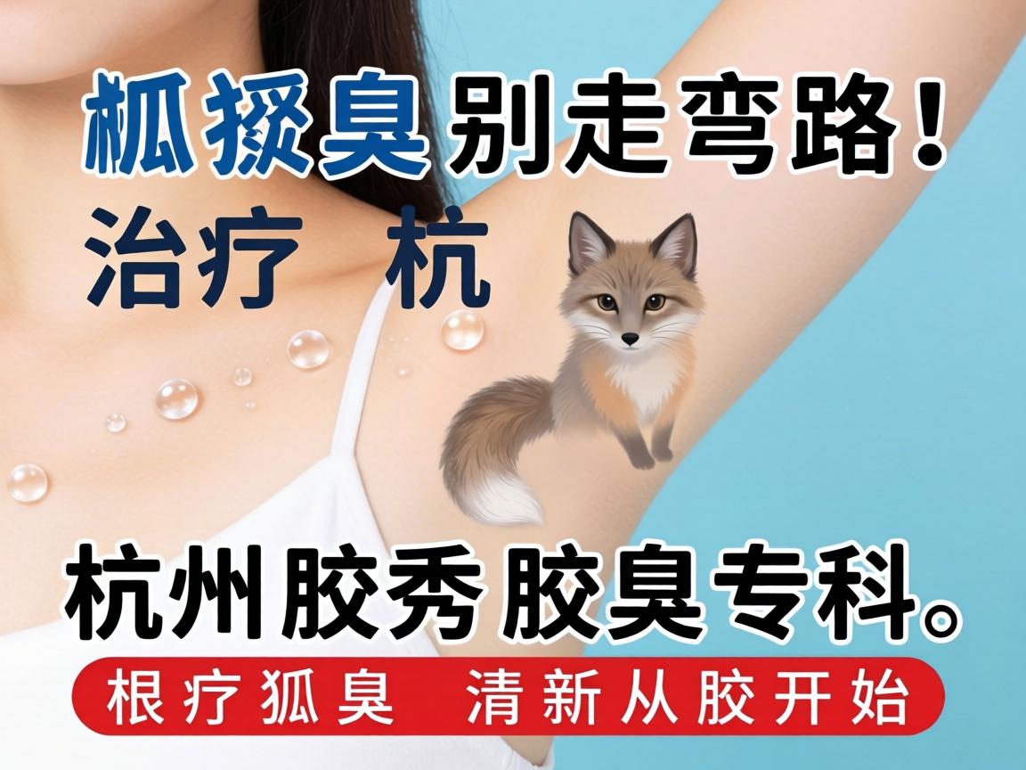 狐臭治疗别走弯路！杭州腋秀腋臭专科，根治狐臭，清新从腋开始