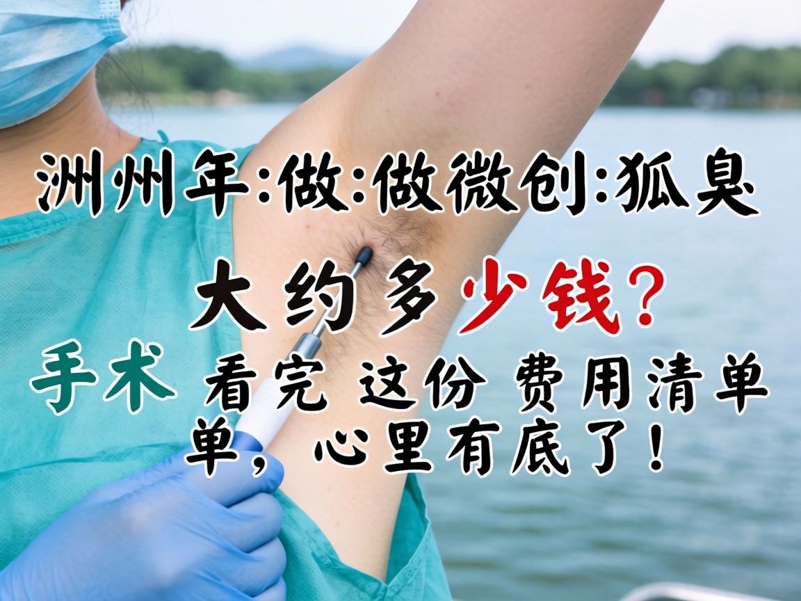 在湖州做微创狐臭手术大约多少钱？看完这份费用清单，心里有底了！