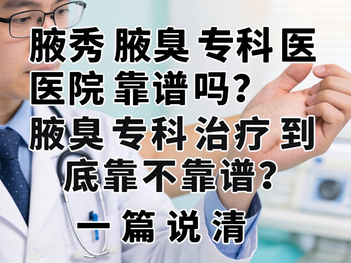 腋秀腋臭专科医院靠谱吗？腋臭专科治疗到底靠不靠谱？一篇说清