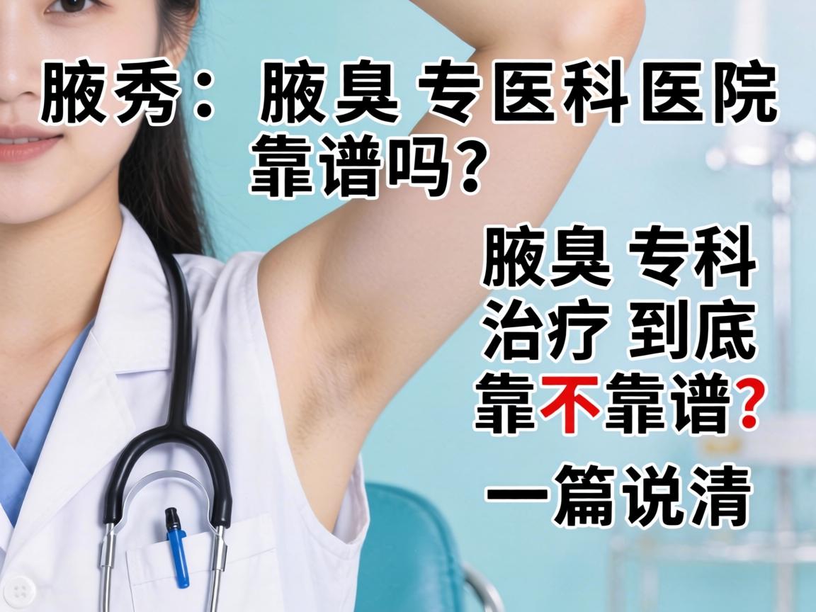 腋秀腋臭专科医院靠谱吗？腋臭专科治疗到底靠不靠谱？一篇说清