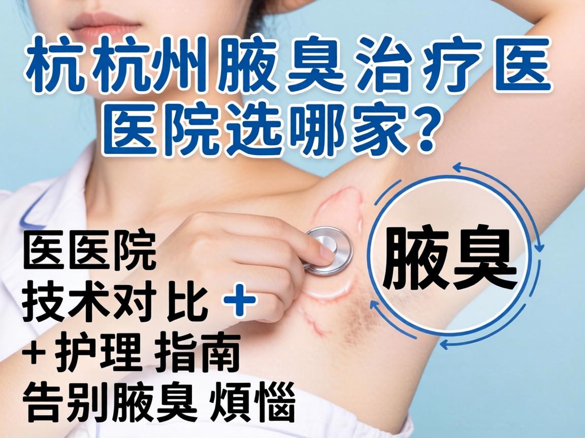 杭州腋臭治疗医院选哪家？医院技术对比+护理指南，告别腋臭烦恼