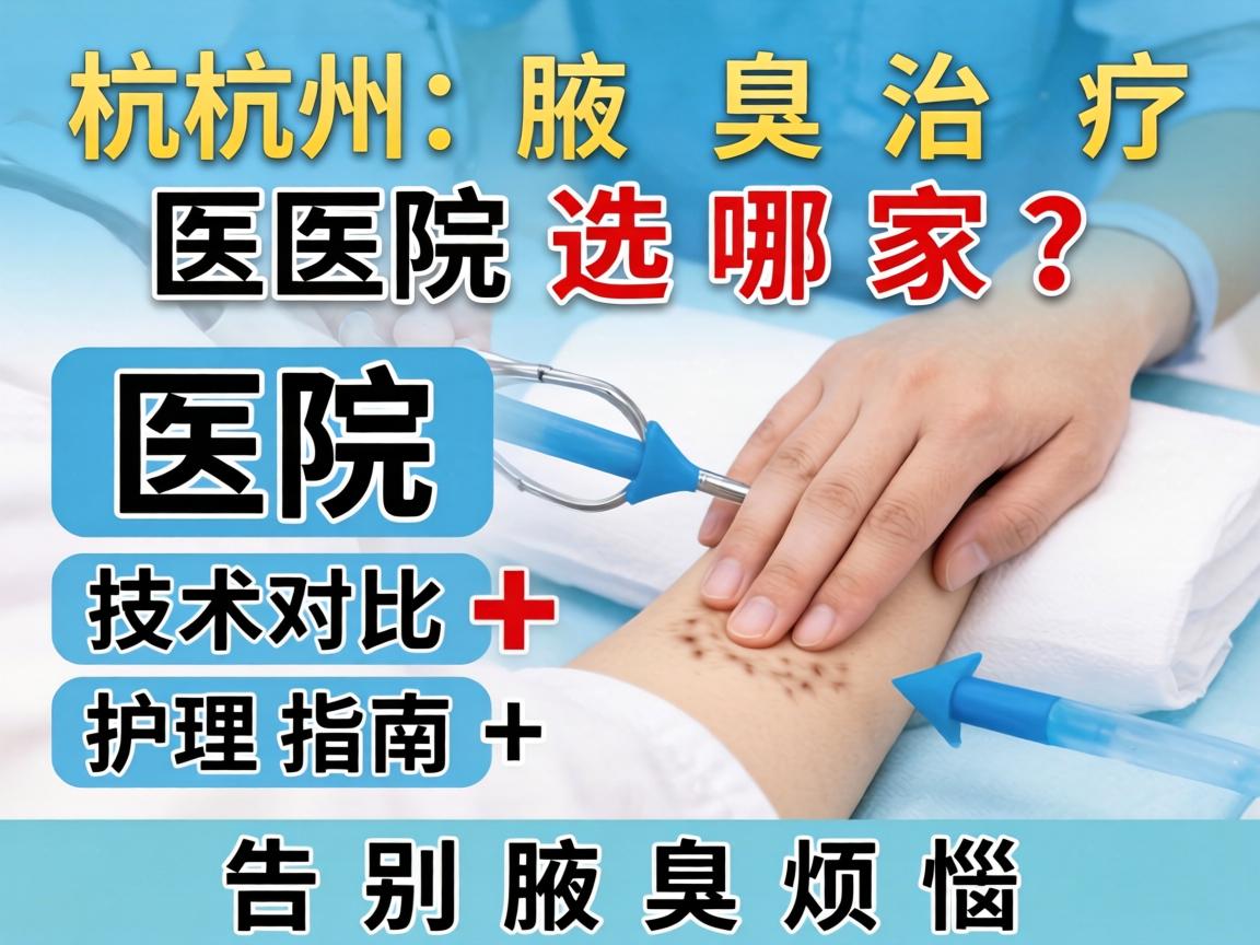 杭州腋臭治疗医院选哪家？医院技术对比+护理指南，告别腋臭烦恼