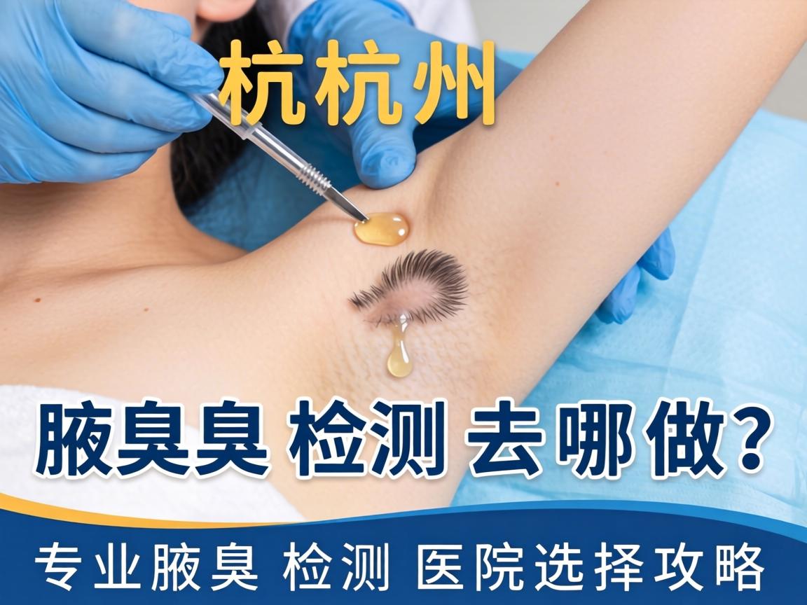 杭州腋臭检测去哪做？专业腋臭检测医院选择攻略