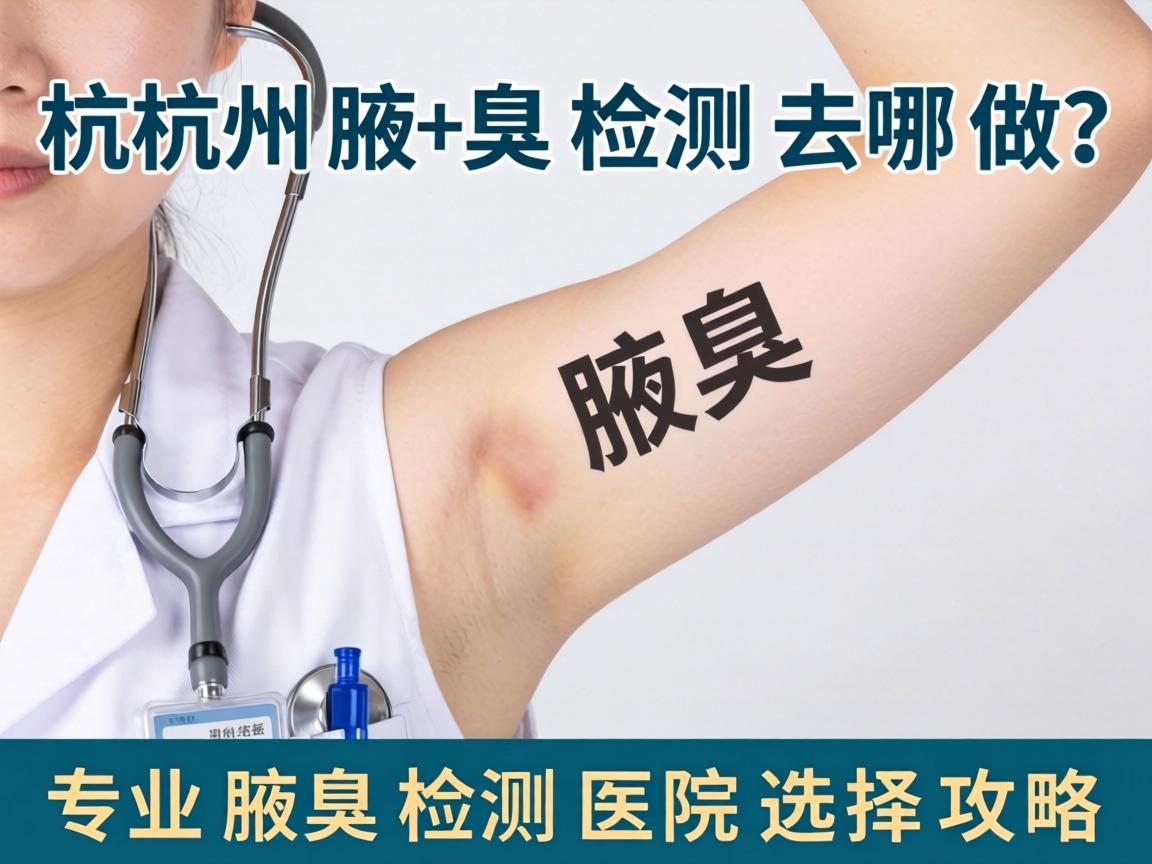 杭州腋臭检测去哪做？专业腋臭检测医院选择攻略