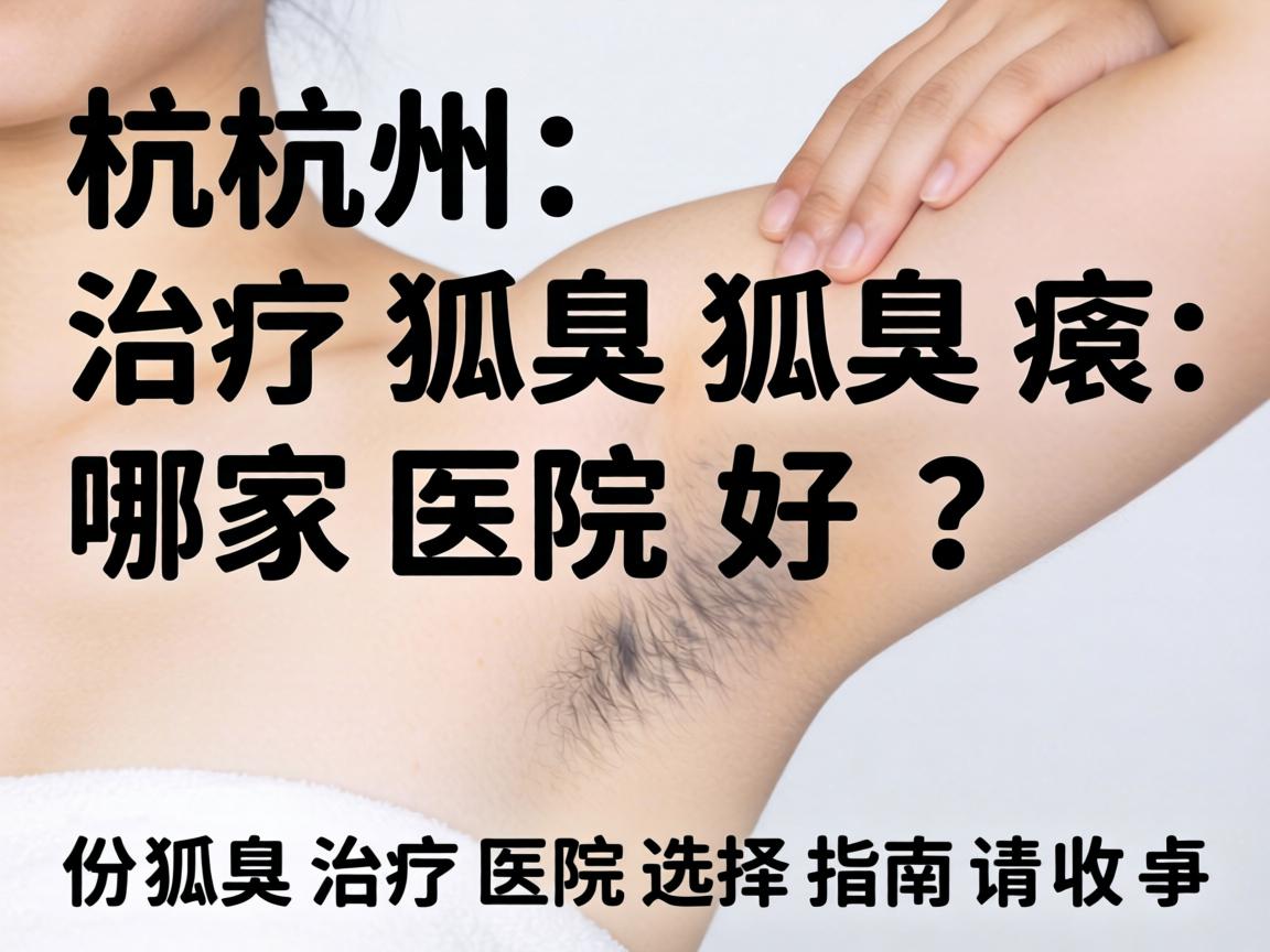 杭州治疗狐臭哪家医院好？这份狐臭治疗医院选择指南请收好
