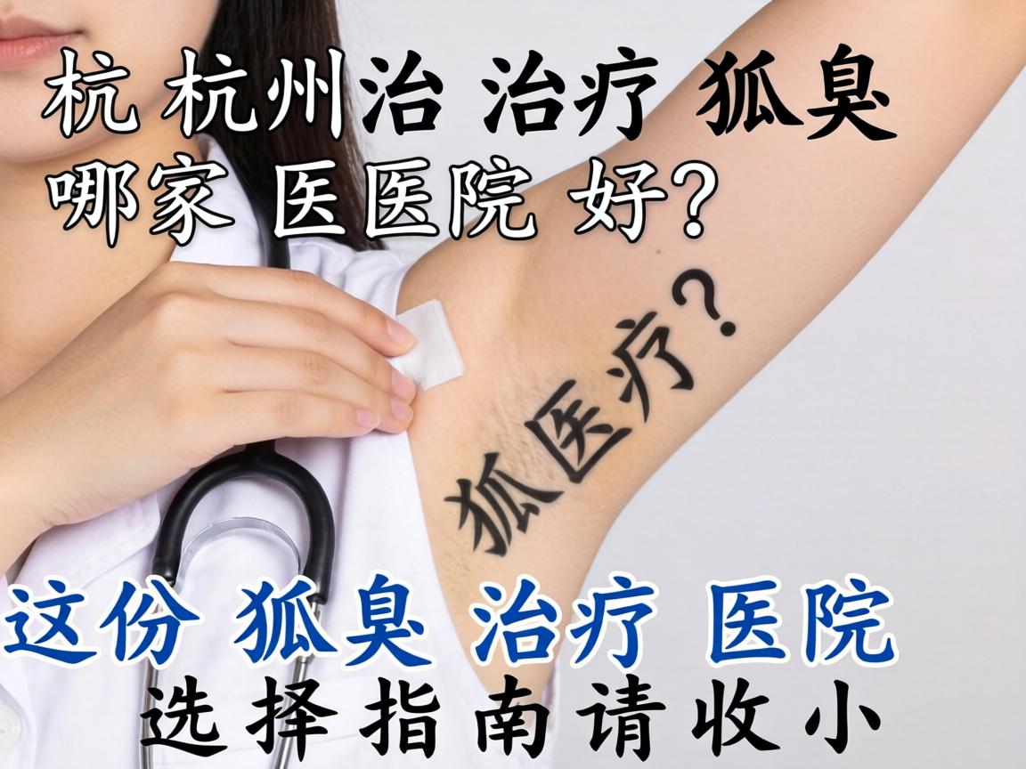 杭州治疗狐臭哪家医院好？这份狐臭治疗医院选择指南请收好