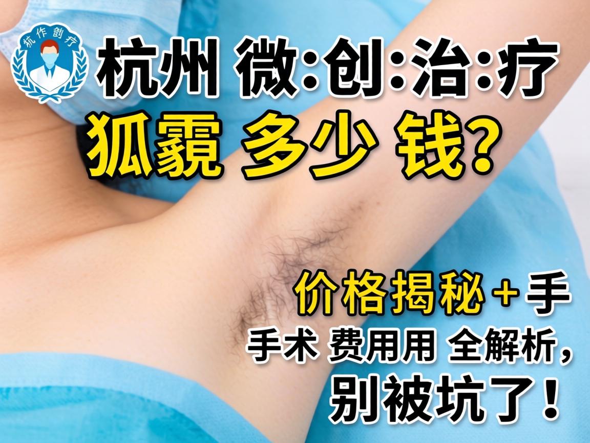杭州微创治疗狐臭多少钱？价格揭秘+手术费用全解析，别被坑了！