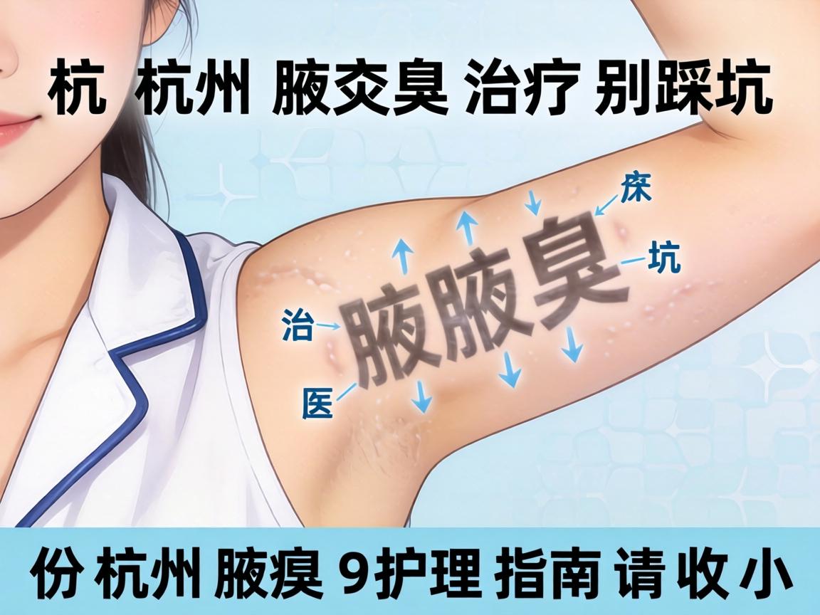 杭州腋臭治疗别踩坑，这份杭州腋臭护理指南请收好