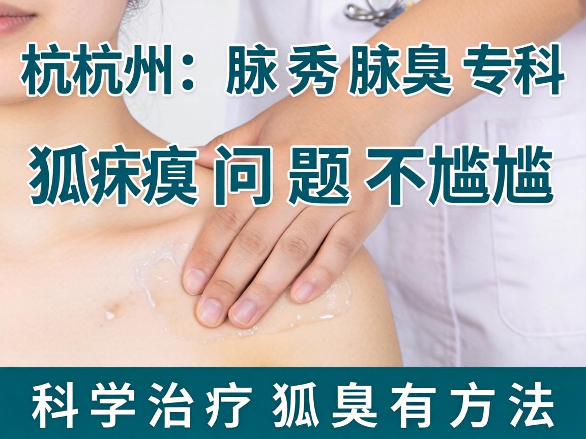 杭州腋秀腋臭专科，狐臭问题不尴尬，科学治疗狐臭有方法
