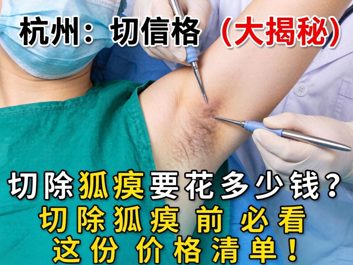杭州切除狐臭手术价格大揭秘，切除狐臭要花多少钱？切除狐臭前必看这份价格清单！