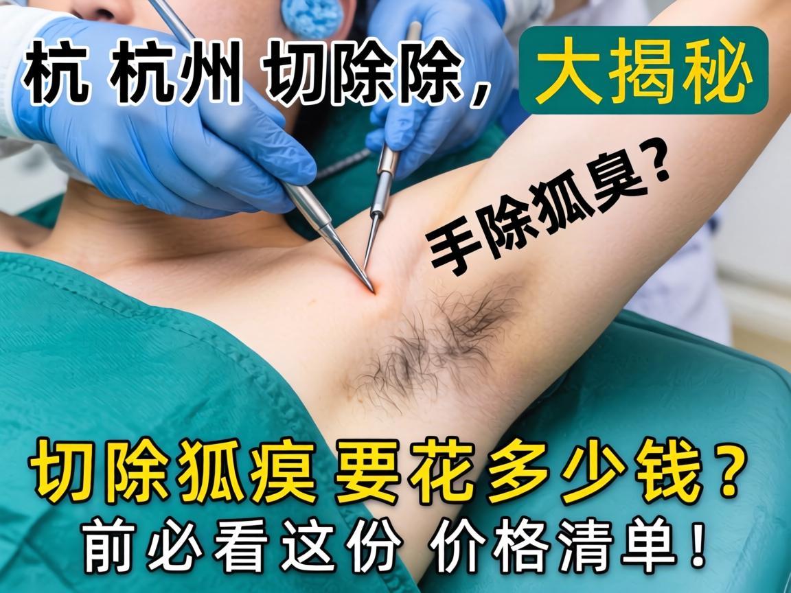杭州切除狐臭手术价格大揭秘，切除狐臭要花多少钱？切除狐臭前必看这份价格清单！