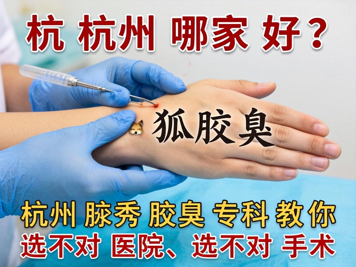 狐臭手术杭州哪家好？杭州腋秀腋臭专科教你选对医院、选对手术
