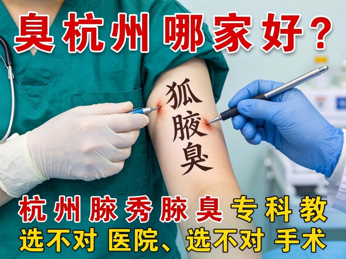 狐臭手术杭州哪家好？杭州腋秀腋臭专科教你选对医院、选对手术