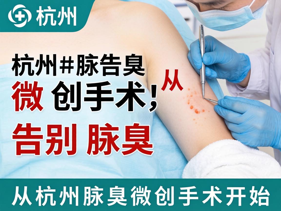 杭州腋臭微创手术，告别腋臭，从杭州腋臭微创手术开始