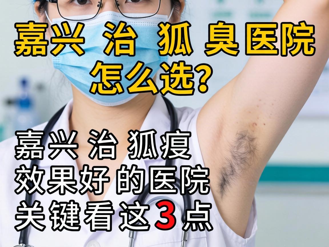 嘉兴治狐臭医院怎么选？嘉兴治狐臭效果好的医院关键看这3点
