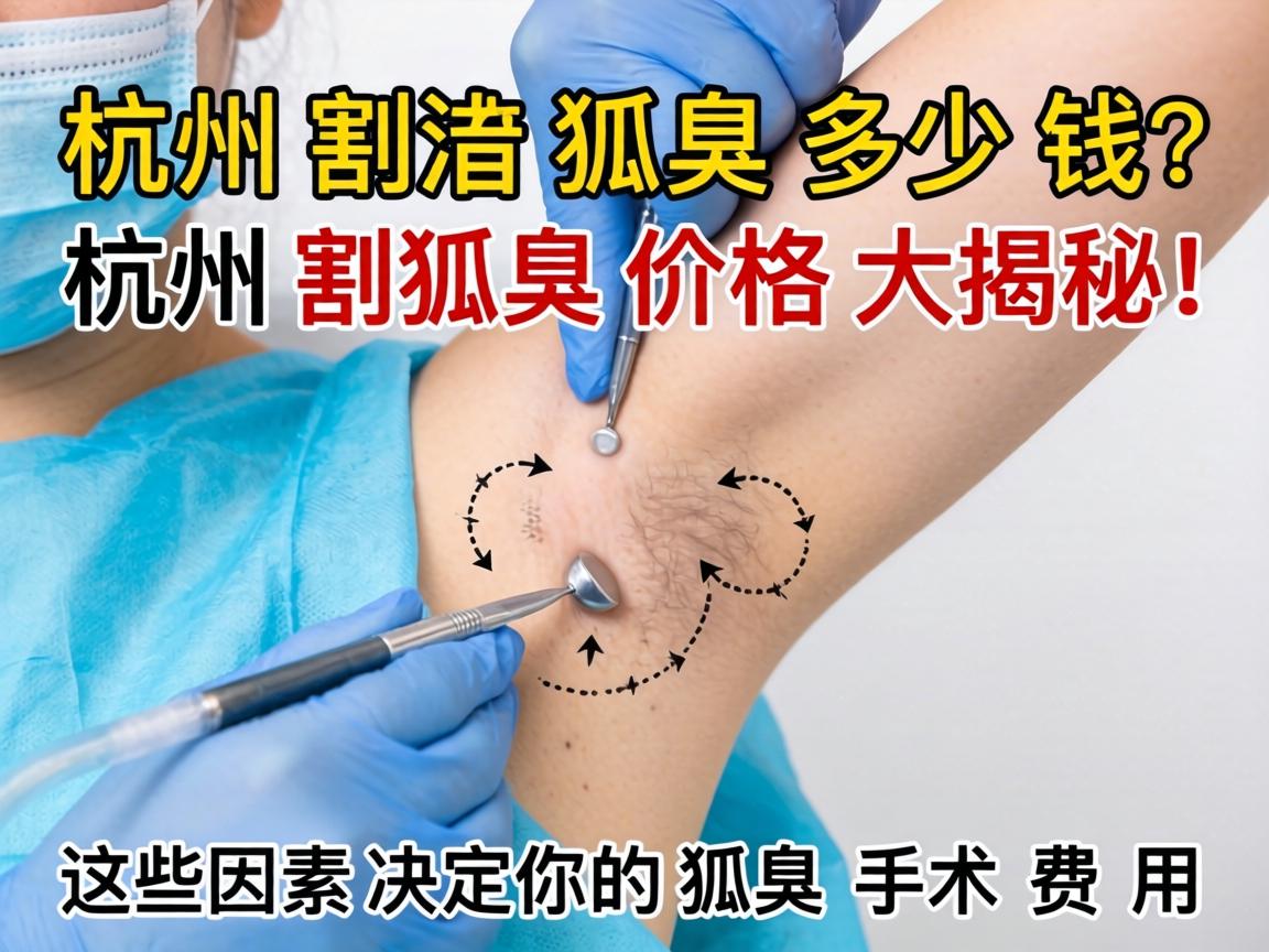 杭州割狐臭多少钱？杭州割狐臭价格大揭秘！这些因素决定你的狐臭手术费用