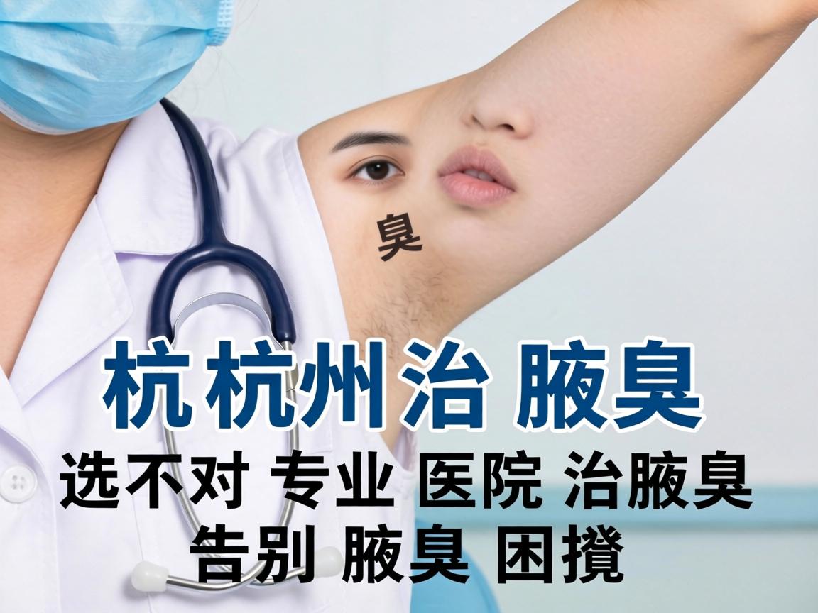 杭州治腋臭，选对专业医院治腋臭，告别腋臭困扰