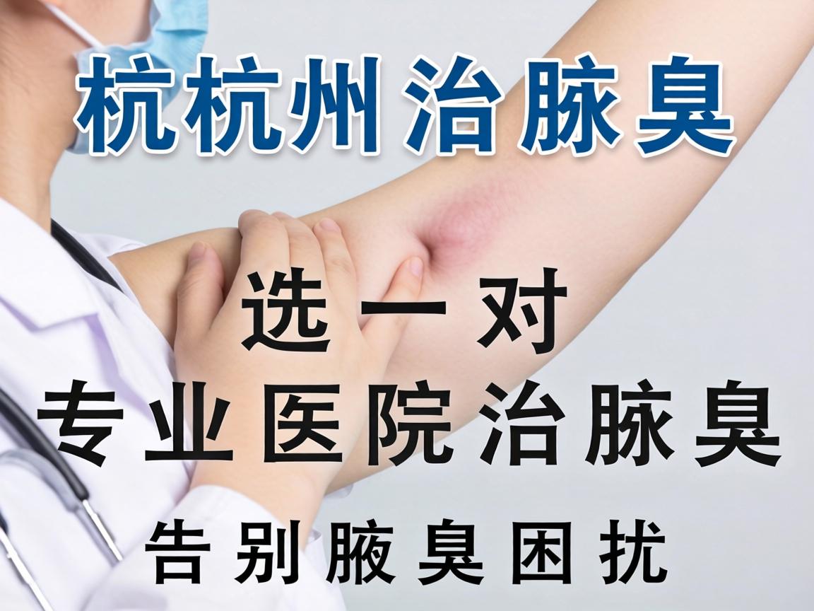 杭州治腋臭，选对专业医院治腋臭，告别腋臭困扰
