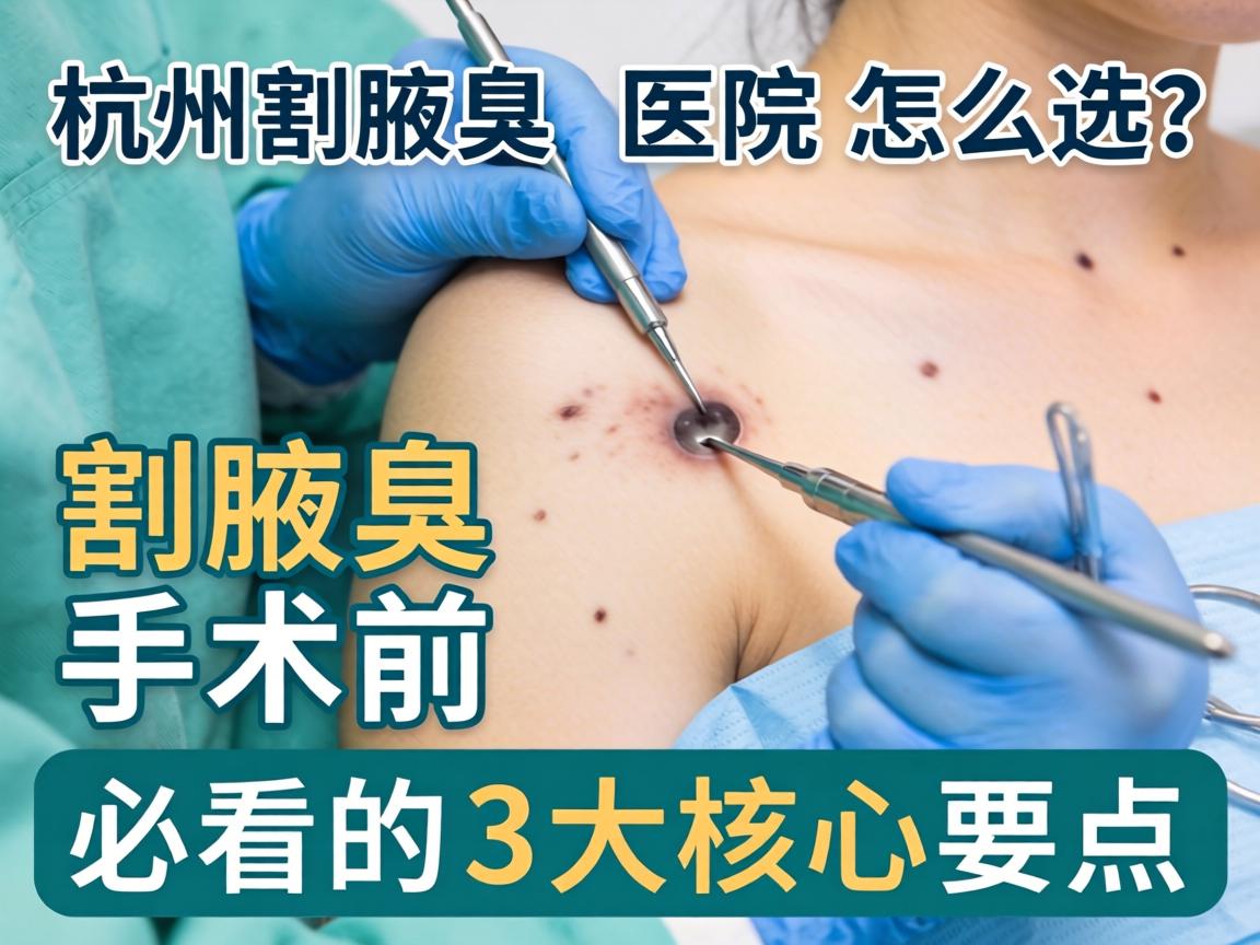 杭州割腋臭医院怎么选？割腋臭手术前必看的3大核心要点
