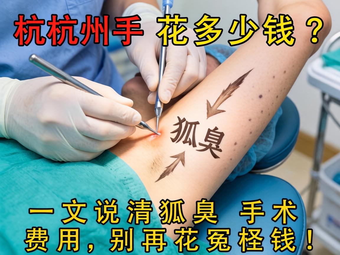杭州狐臭手术花多少钱？一文说清狐臭手术费用，别再花冤枉钱！