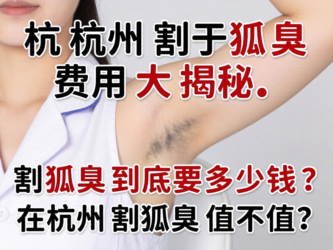 杭州割狐臭费用大揭秘，割狐臭到底要多少钱？在杭州割狐臭值不值？