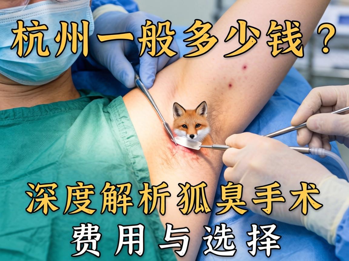 杭州狐臭手术一般多少钱？深度解析狐臭手术费用与选择