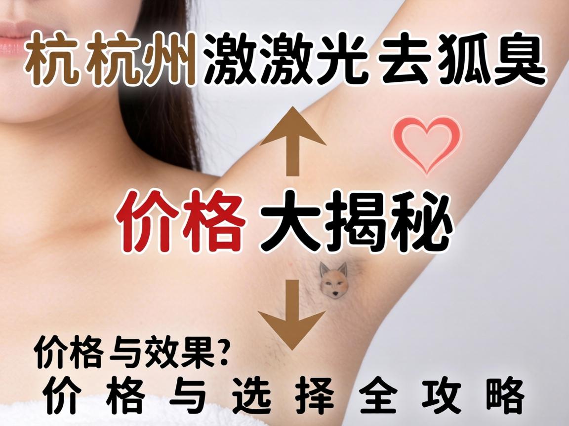 杭州激光去狐臭价格大揭秘，价格与效果，价格与选择全攻略