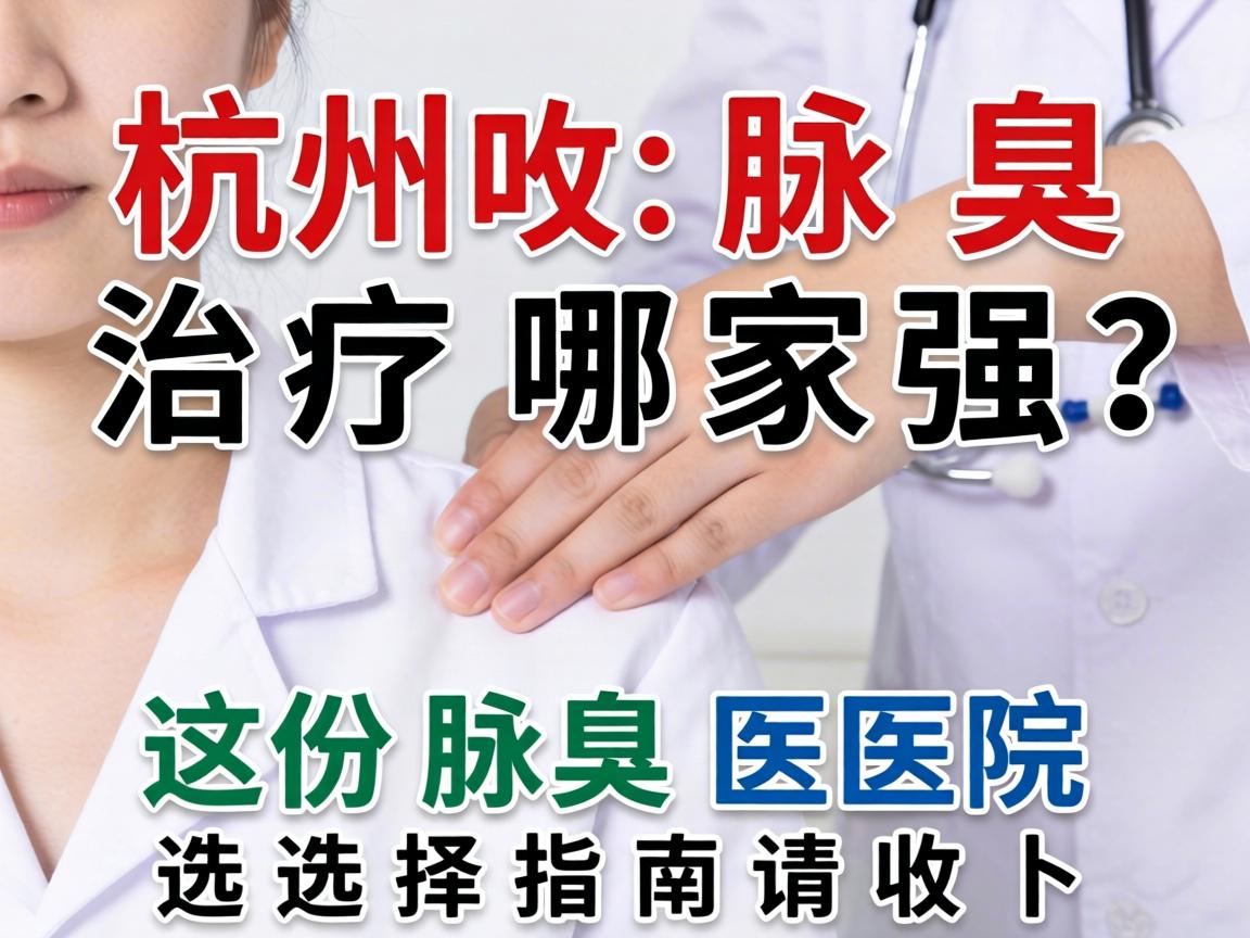 杭州腋臭治疗哪家强？这份腋臭医院选择指南请收好