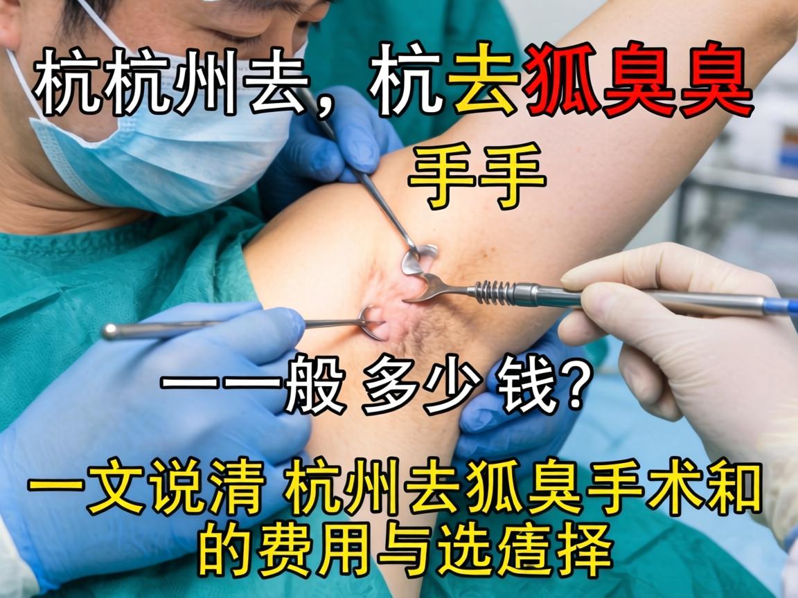 杭州去狐臭手术一般多少钱？一文说清杭州去狐臭手术的费用与选择