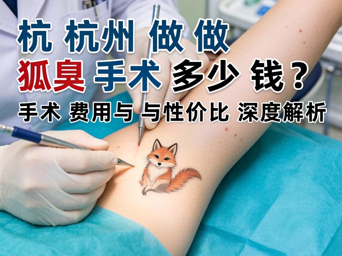 杭州做狐臭手术多少钱？手术费用与性价比深度解析
