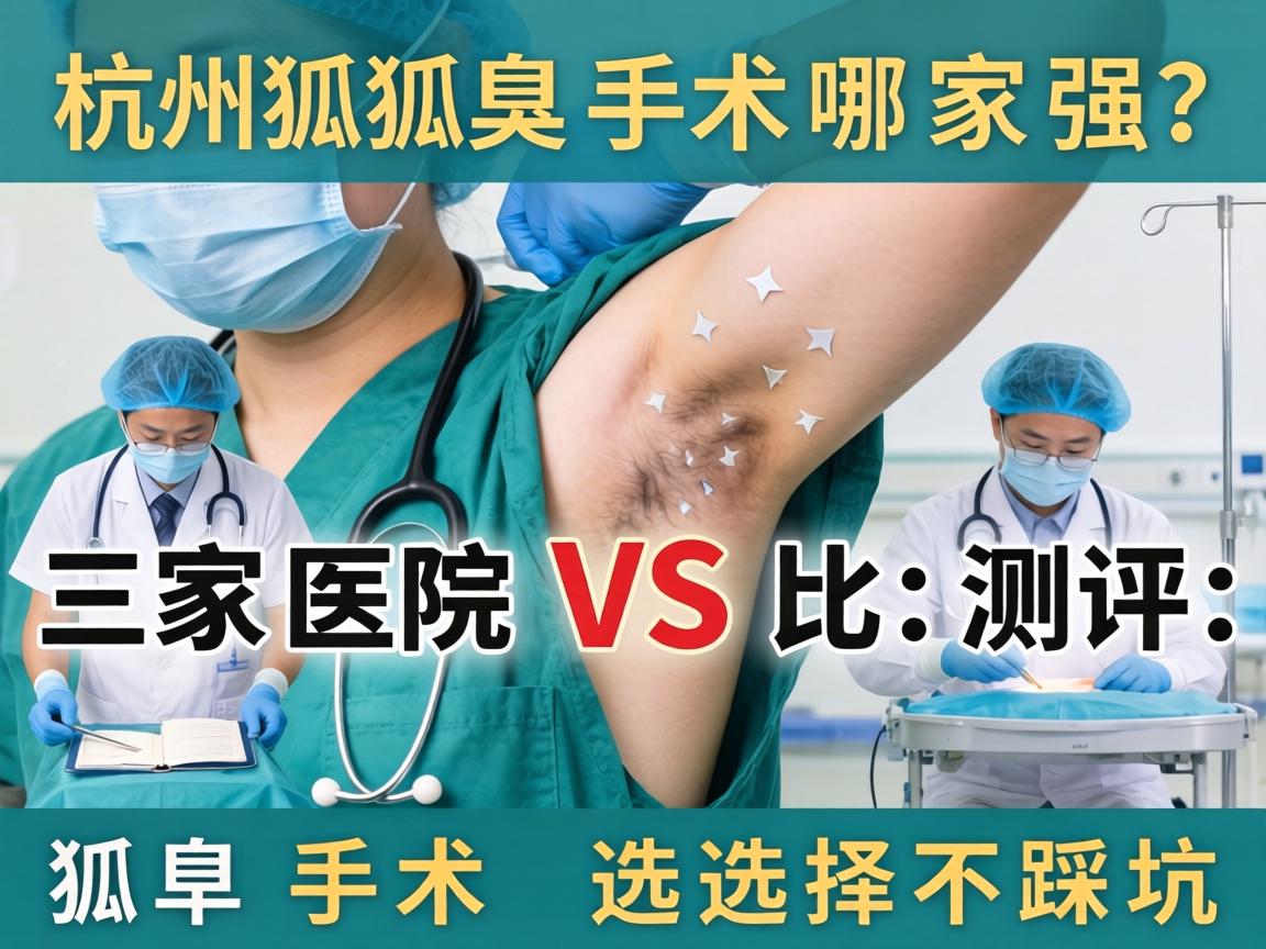 杭州狐臭手术哪家强？三家医院对比测评，狐臭手术选择不踩坑