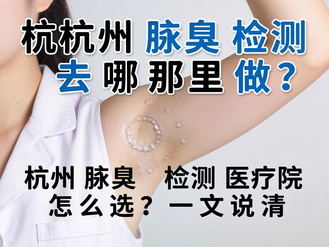 杭州腋臭检测去哪里做？杭州腋臭检测医院怎么选？一文说清