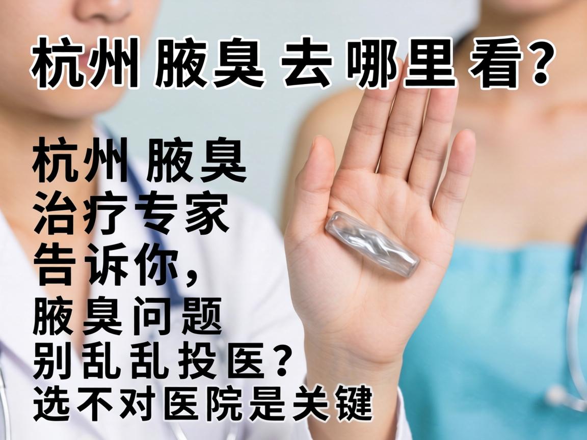 杭州腋臭去哪里看？杭州腋臭治疗专家告诉你，腋臭问题别乱投医，选对医院是关键