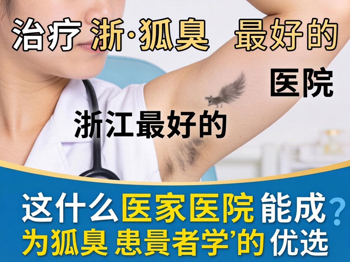 治疗狐臭浙江最好的医院，为什么这家医院能成为狐臭患者的优选？