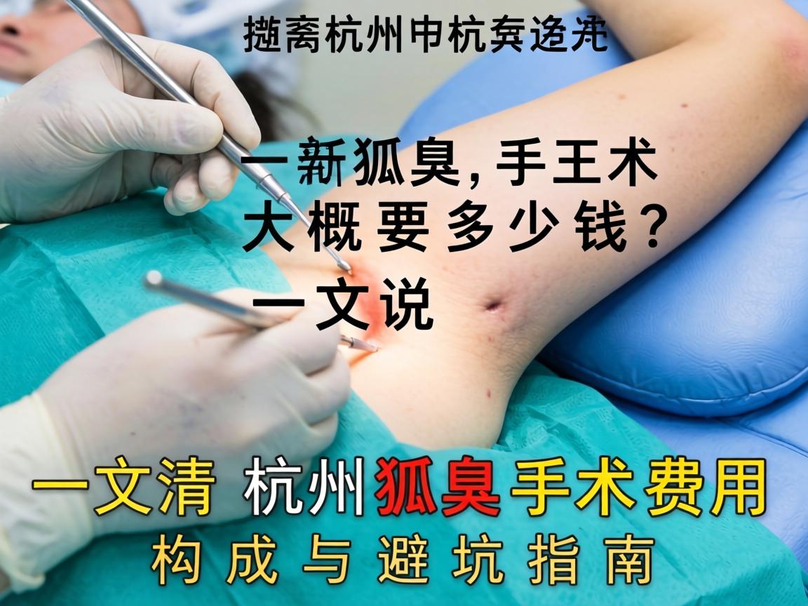 杭州去狐臭手术大概要多少钱？一文说清杭州狐臭手术费用构成与避坑指南