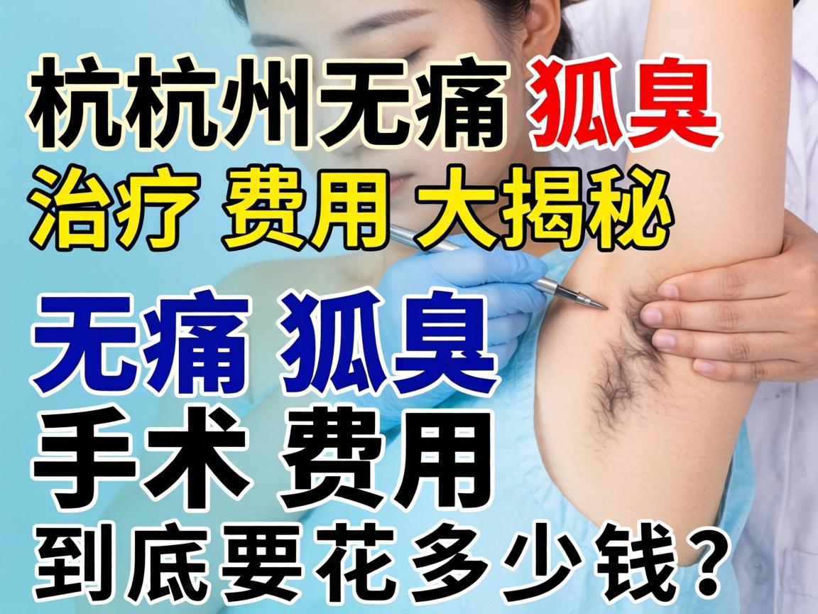 杭州无痛狐臭治疗费用大揭秘，无痛狐臭手术费用到底要花多少钱？