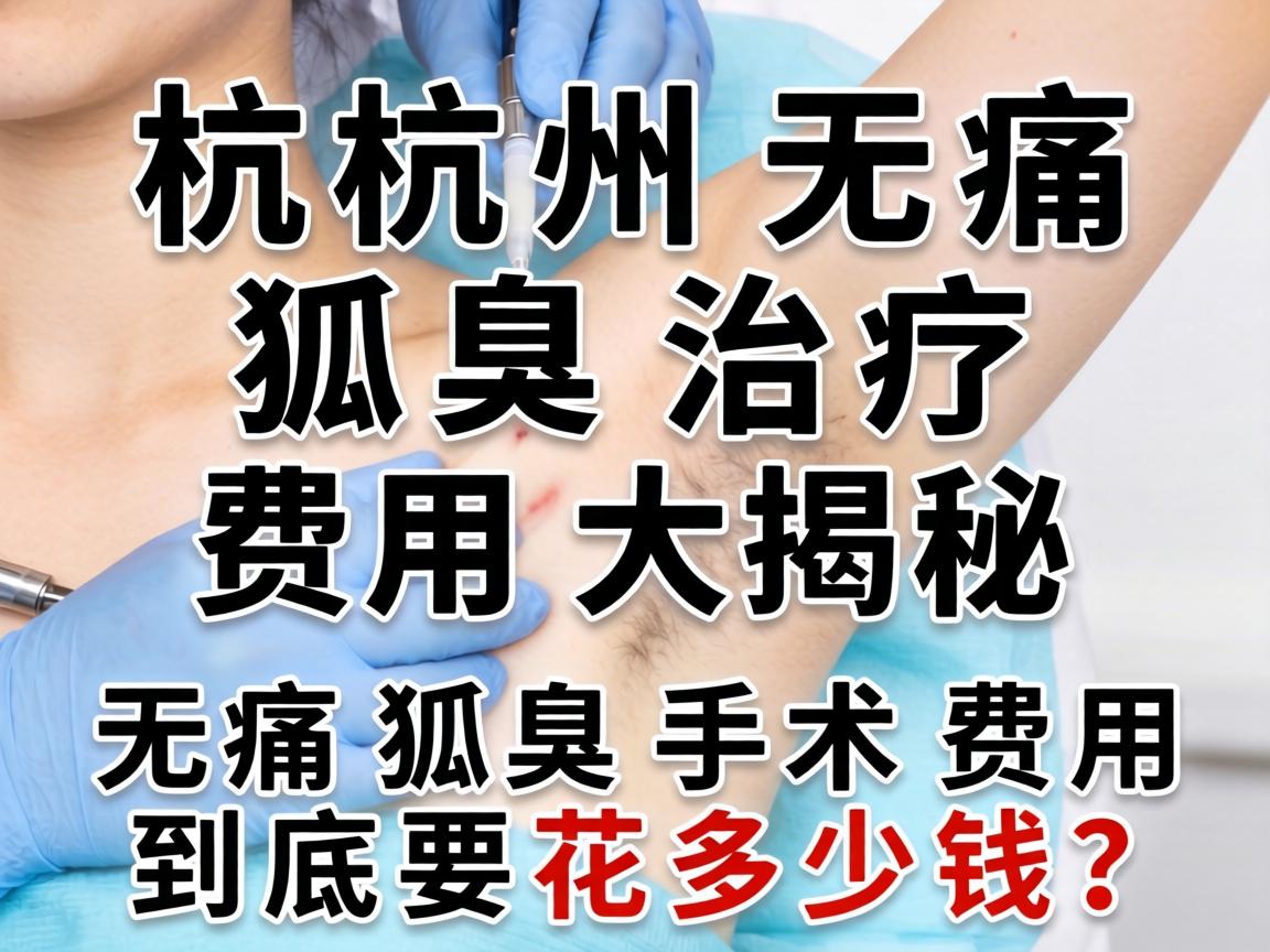 杭州无痛狐臭治疗费用大揭秘，无痛狐臭手术费用到底要花多少钱？