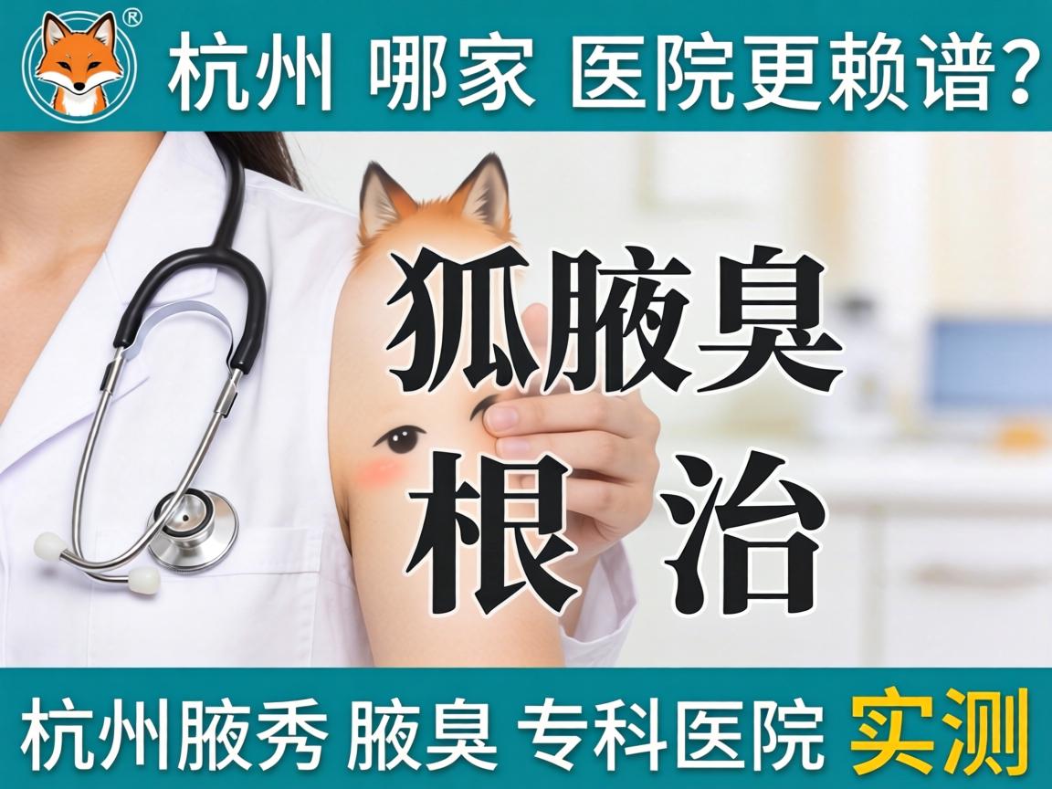 狐臭根治，杭州哪家医院更靠谱？杭州腋秀腋臭专科医院实测