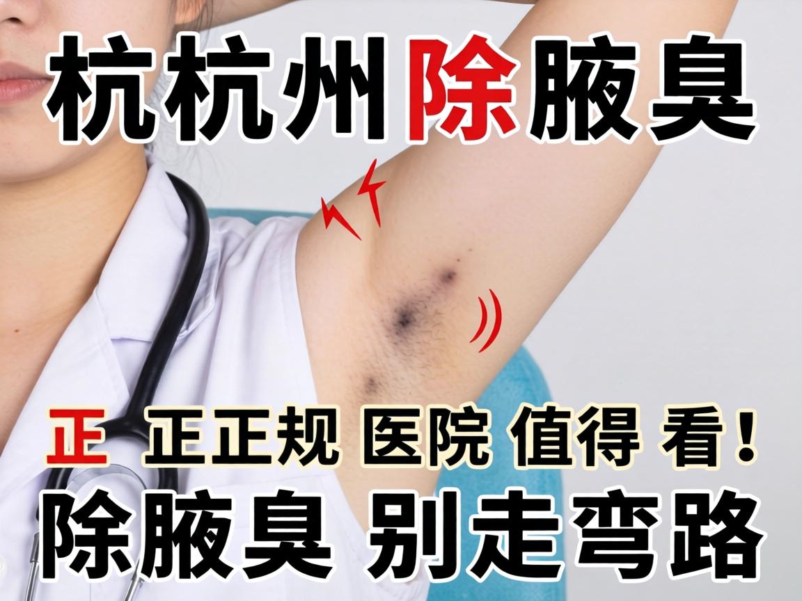 杭州除腋臭，这几家正规医院值得看！除腋臭别走弯路