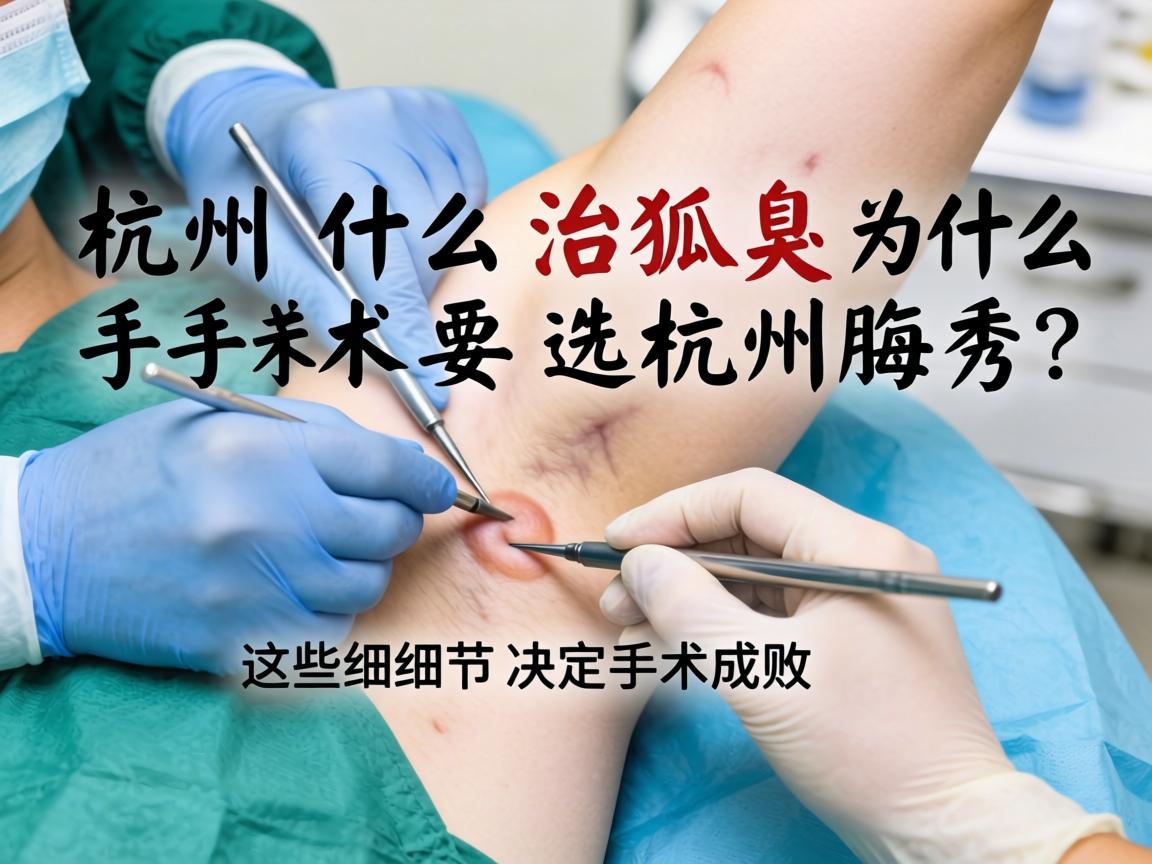 杭州治狐臭手术，为什么治狐臭手术要选杭州腋秀？这些细节决定手术成败