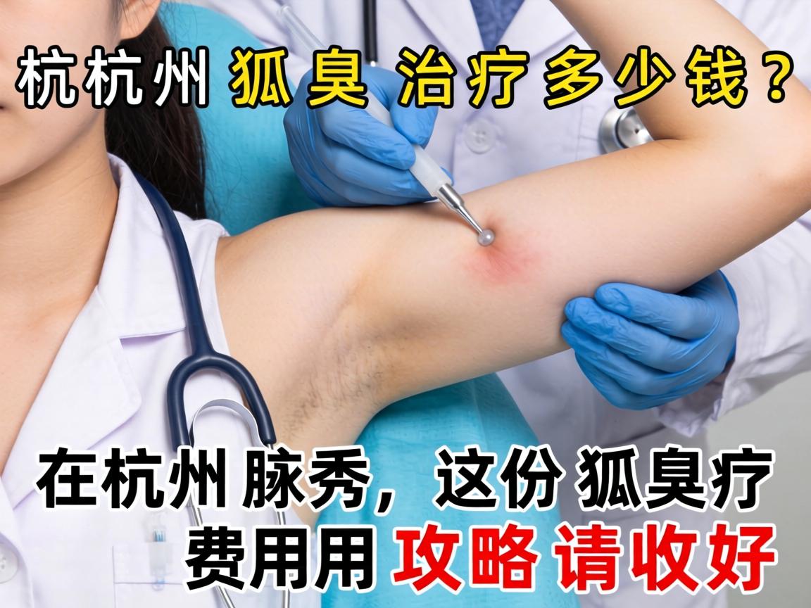 杭州狐臭治疗多少钱？在杭州腋秀，这份狐臭费用攻略请收好