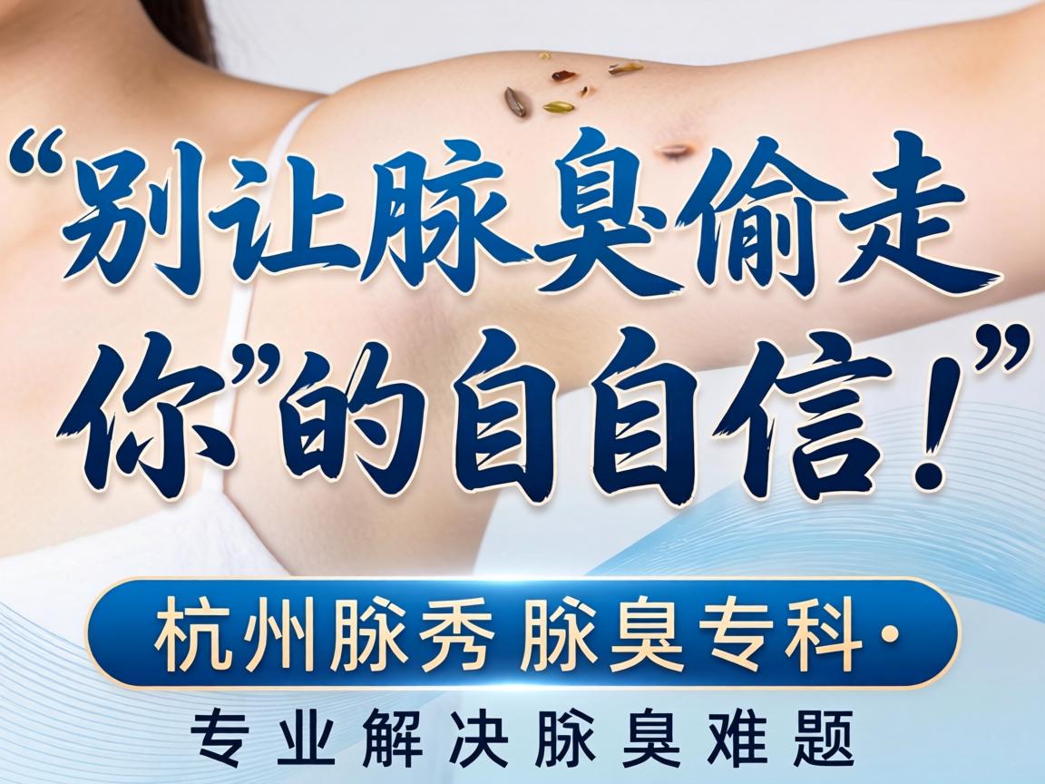别让腋臭偷走你的自信，杭州腋秀腋臭专科，专业解决腋臭难题