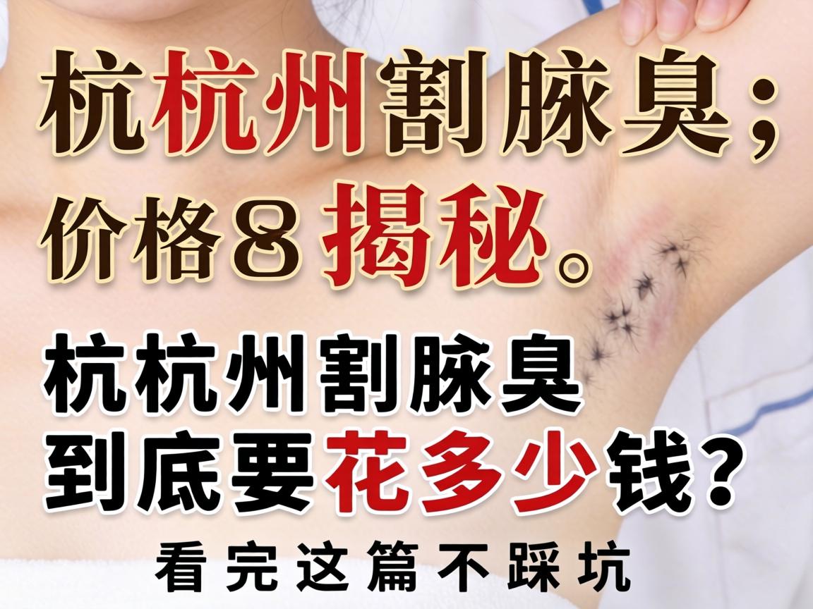 杭州割腋臭价格揭秘，杭州割腋臭到底要花多少钱？看完这篇不踩坑