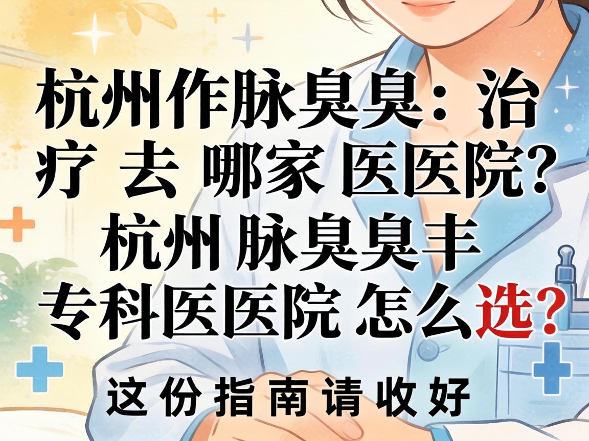 杭州腋臭治疗去哪家医院？杭州腋臭专科医院怎么选？这份指南请收好