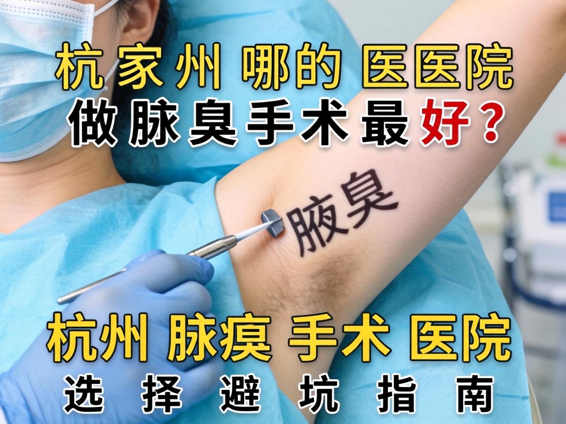 杭州哪家医院做腋臭手术最好？杭州腋臭手术医院选择避坑指南