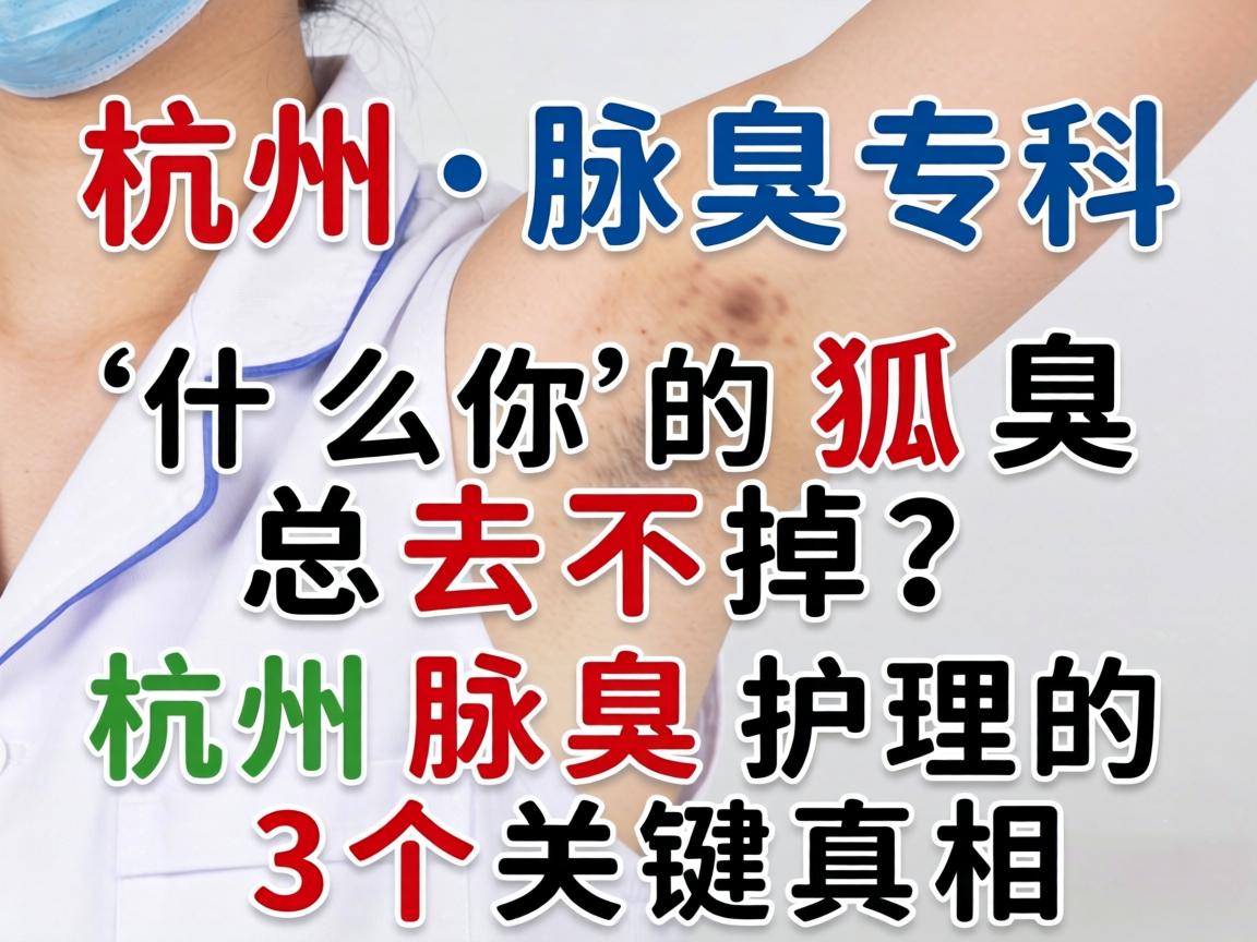 杭州腋臭专科，为什么你的狐臭总去不掉？杭州腋臭护理的3个关键真相