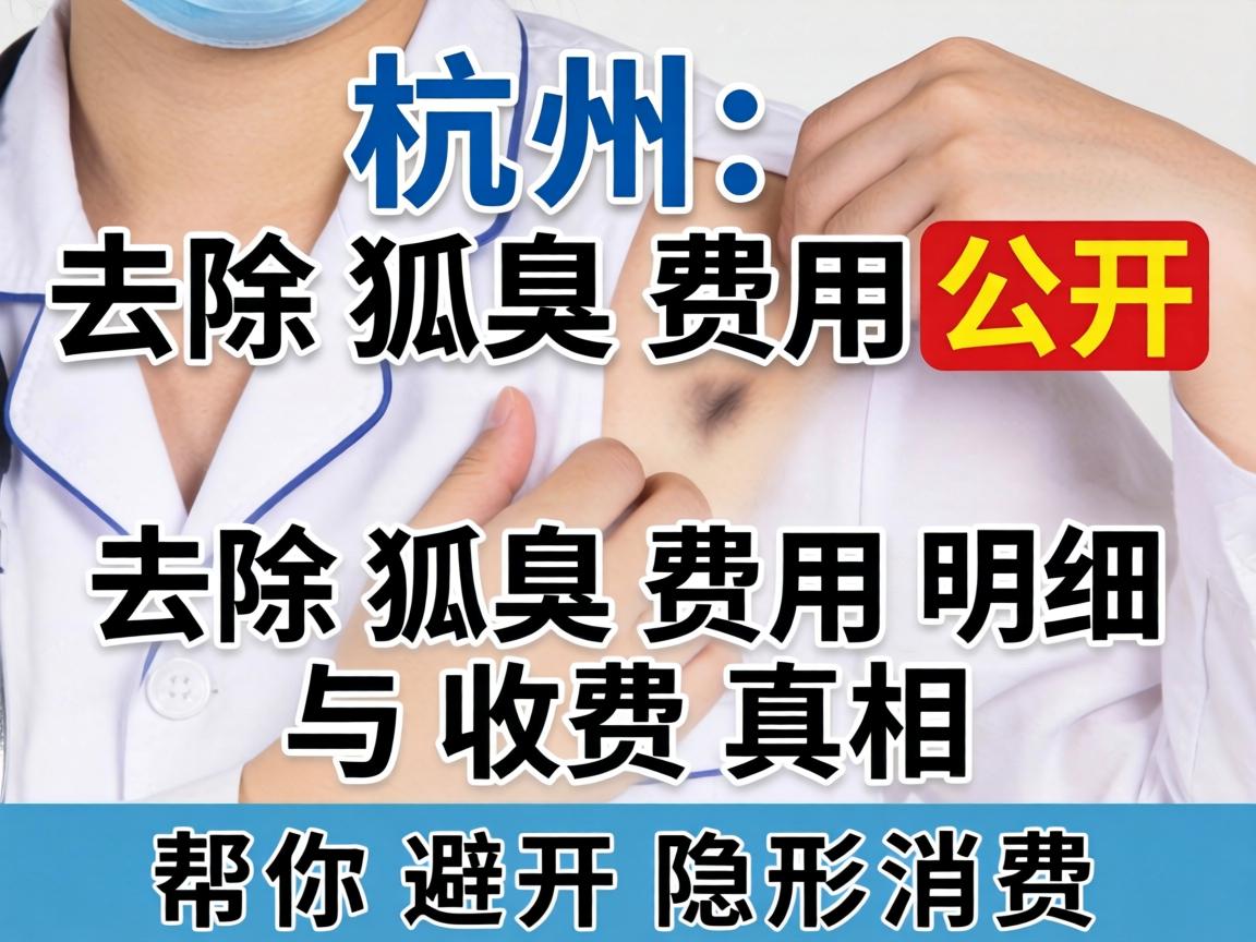 杭州去除狐臭费用公开，去除狐臭费用明细与收费真相，帮你避开隐形消费