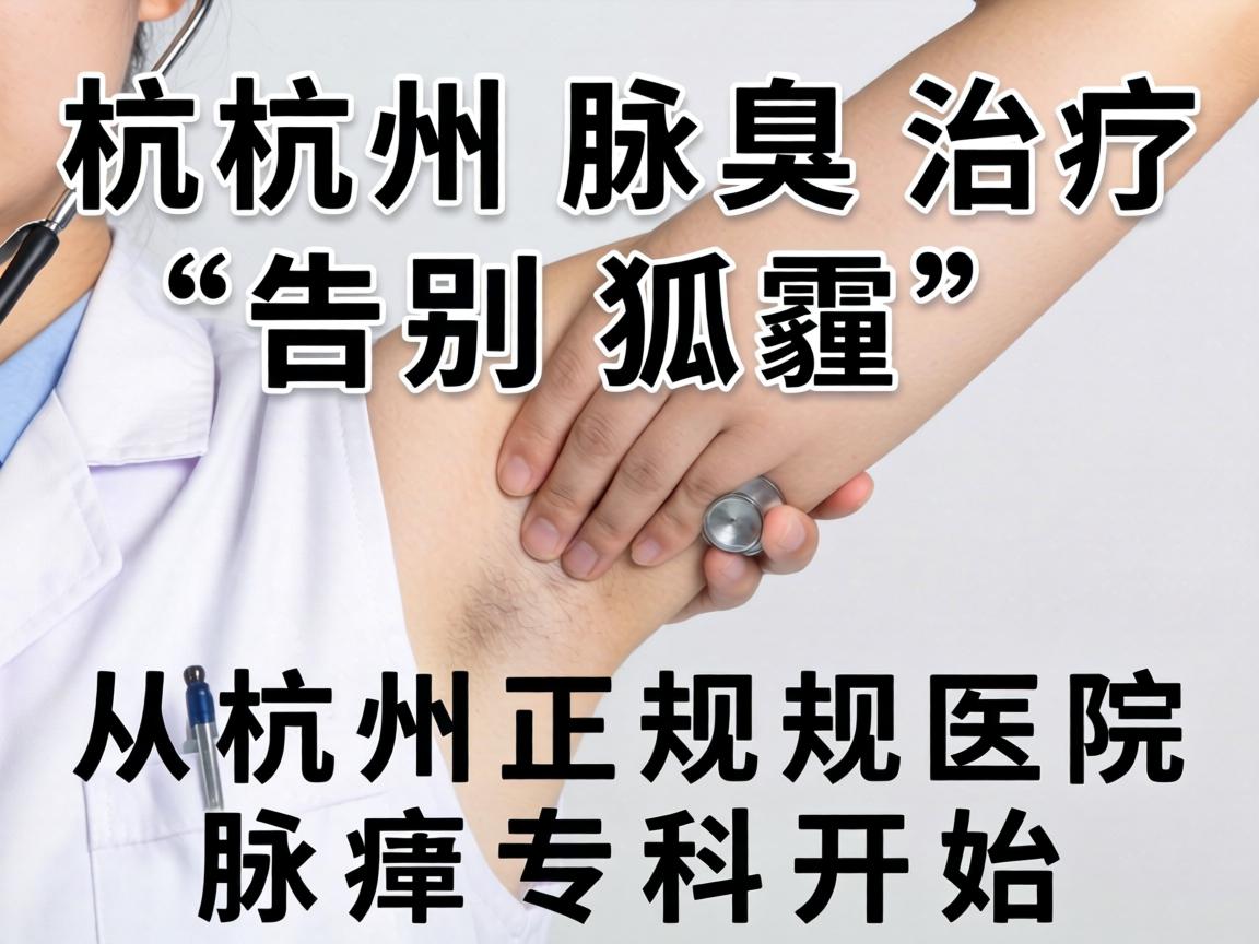 杭州腋臭治疗，告别狐臭，从杭州正规医院腋臭专科开始