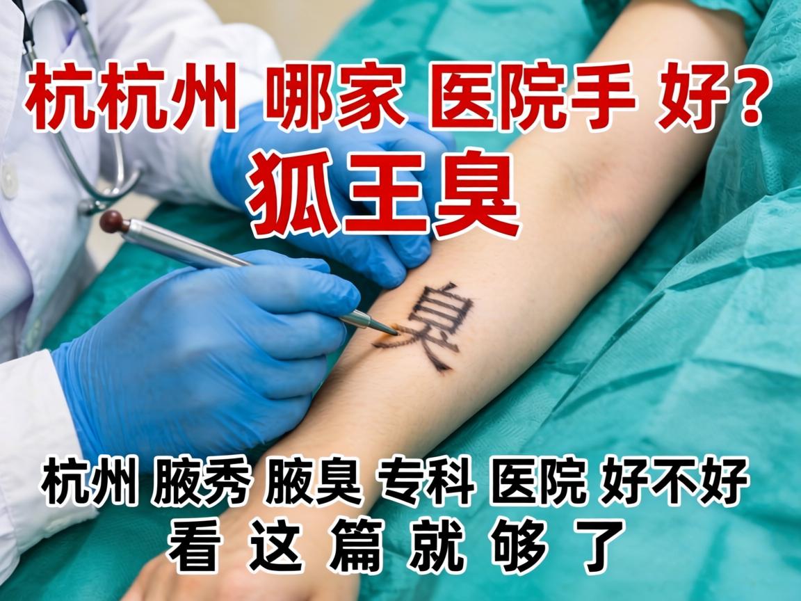 杭州狐臭手术哪家医院好？杭州腋秀腋臭专科医院好不好？看这篇就够了